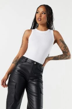 Seamless Ribbed Crewneck Bodysuit 32 Seamless Ribbed Crewneck Bodysuit -Mini Aura Shop 079048029274 10