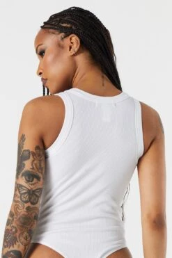 Seamless Ribbed Crewneck Bodysuit 35 Seamless Ribbed Crewneck Bodysuit -Mini Aura Shop 079048029274 10 3