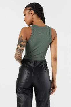 Seamless Ribbed Crewneck Bodysuit 38 Seamless Ribbed Crewneck Bodysuit -Mini Aura Shop 079048029274 31 1