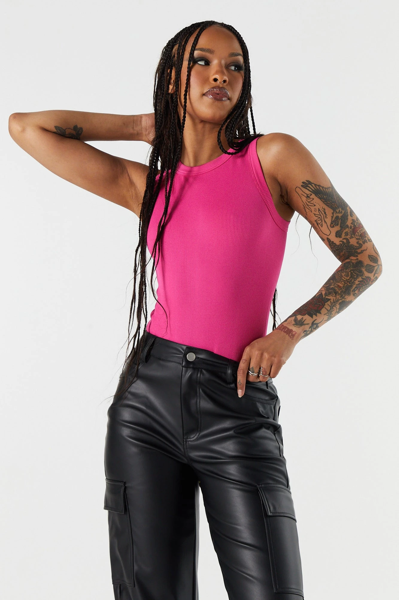 Seamless Ribbed Crewneck Bodysuit 3 Seamless Ribbed Crewneck Bodysuit