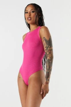 Seamless Ribbed Crewneck Bodysuit 24 Seamless Ribbed Crewneck Bodysuit -Mini Aura Shop 079048029274 66 2